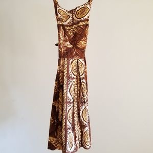 Vintage 60s NALLI FASHIONS Tropical Cocktail Dress